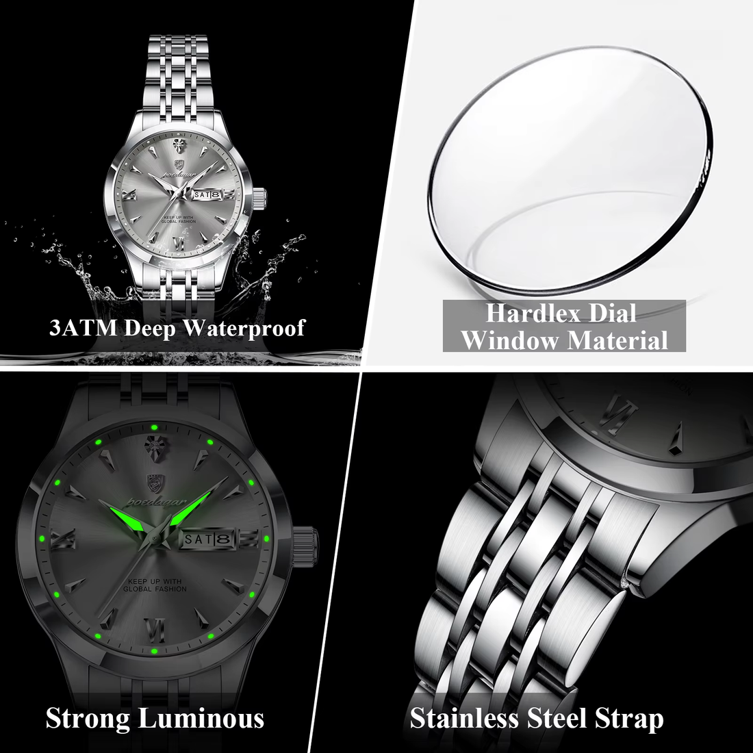 RL Horizon Silver Black Dial